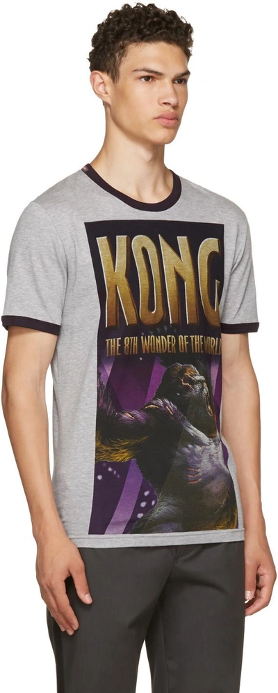 Shop Dolce & Gabbana Grey 'king Kong' T-shirt
