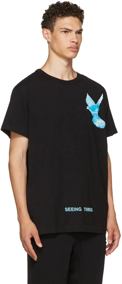 Shop Off-white Black Not Real Dove T-shirt In 1088 Black  Multicol