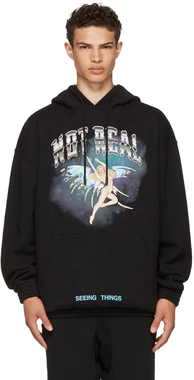 Shop Off-white Black Angel Over Hoodie In 1088 Black  Multicol