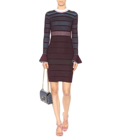 Shop Versace Sweater Dress In Lurguedy