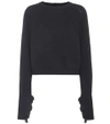 HELMUT LANG WOOL AND CASHMERE SWEATER,P00275505