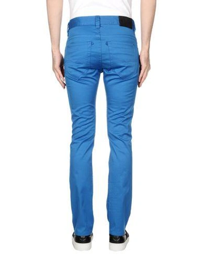 Shop Diesel Casual Pants In Bright Blue