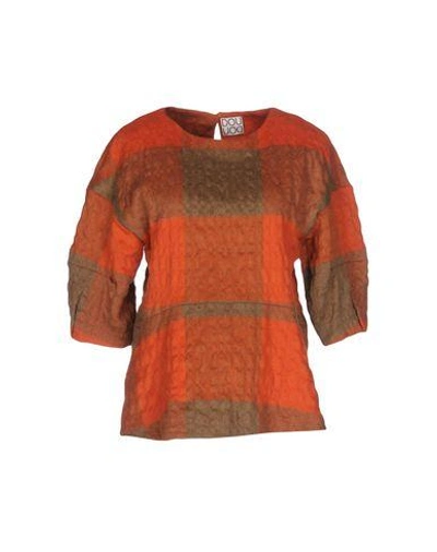 Shop Chalayan Blouse In Rust