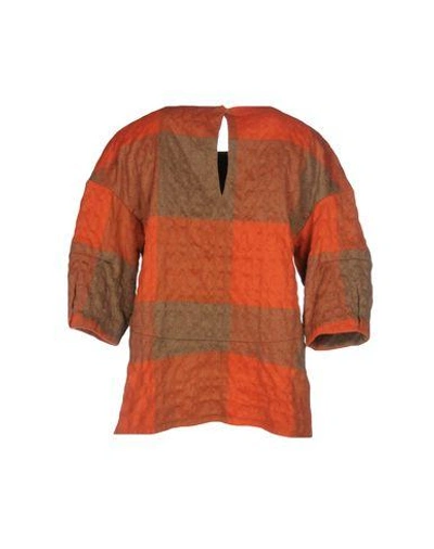 Shop Chalayan Blouse In Rust
