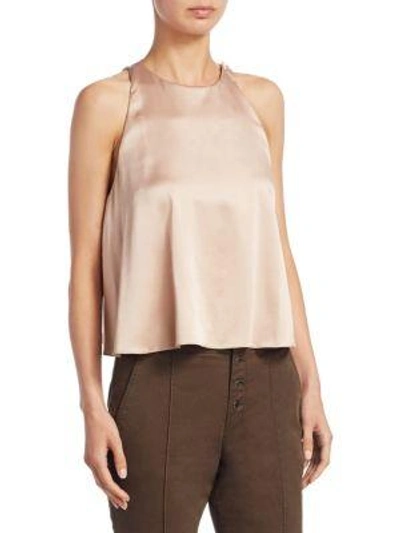 Shop A.l.c Open-back Sleeveless Top In Sepia