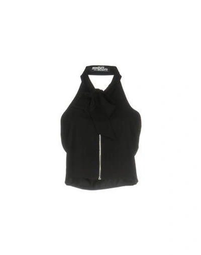 Shop Jeremy Scott Evening Top In Black