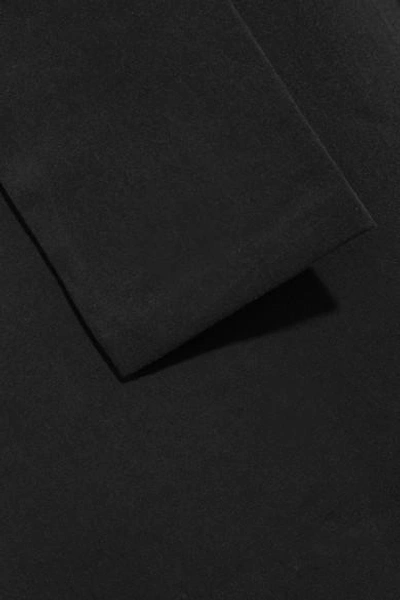 Shop Saloni Elma Cotton-blend Culottes In Black
