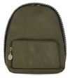 Stella Mccartney Falabella Mini Backpack In Olive