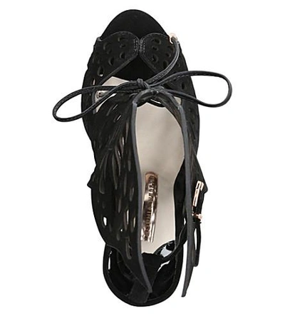 Shop Sophia Webster Electra Leather Sandals In Black