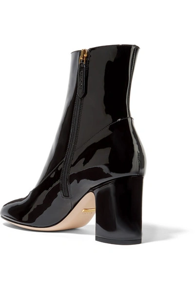 Shop Gucci Embellished Patent-leather Ankle Boots
