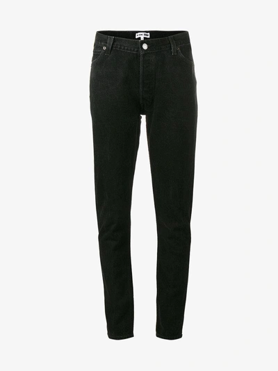 Shop Re/done Levi's Black Mid Rise Skinny Jeans