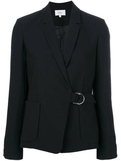 Shop Carven Structured Belted Jacket - Black