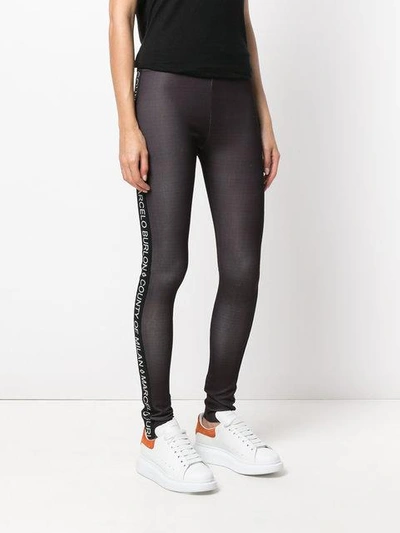 Shop Marcelo Burlon County Of Milan Simple Leggings