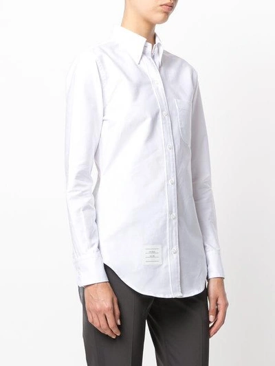 Shop Thom Browne Button In White