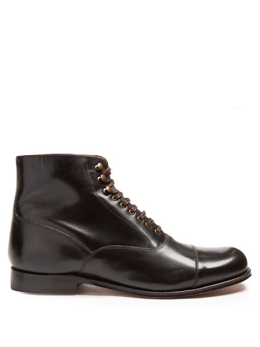 Grenson Leander Leather Ankle Boots In 