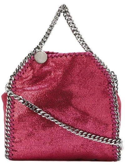 Shop Stella Mccartney Tiny Falabella Tote - Pink