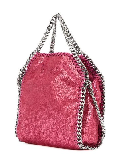 Shop Stella Mccartney Tiny Falabella Tote - Pink