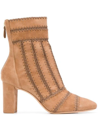 Shop Alexandre Birman Woven Booties