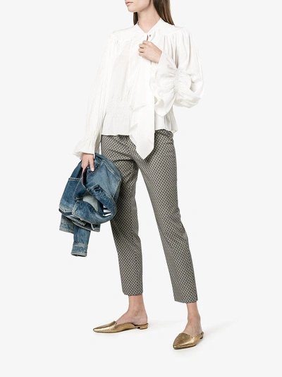 Shop Chloé Long Sleeved Blouse With Neck Tie