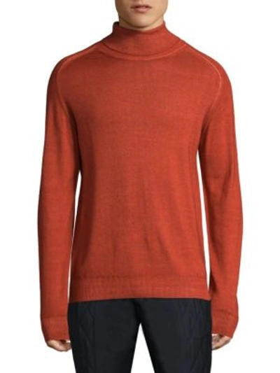 Etro Long-sleeve Wool Sweatshirt In Orange