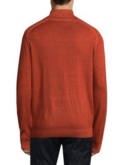 Shop Etro Long-sleeve Wool Sweatshirt In Orange