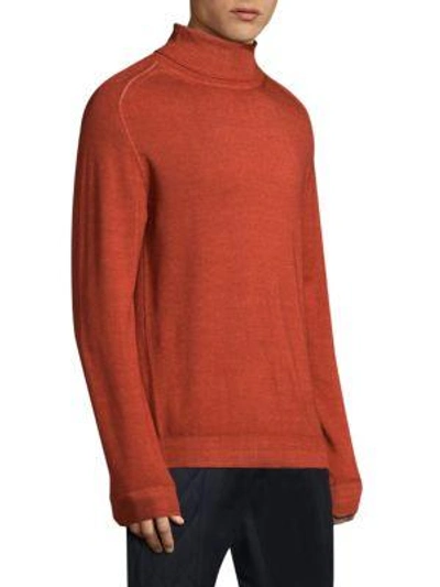 Shop Etro Long-sleeve Wool Sweatshirt In Orange