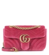 GUCCI GG Marmont Mini velvet shoulder bag