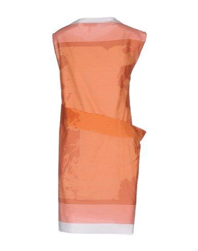 Shop Jil Sander Short Dress In Orange