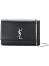 Saint Laurent Large Kate Textured Leather Crossbody Bag In Marine