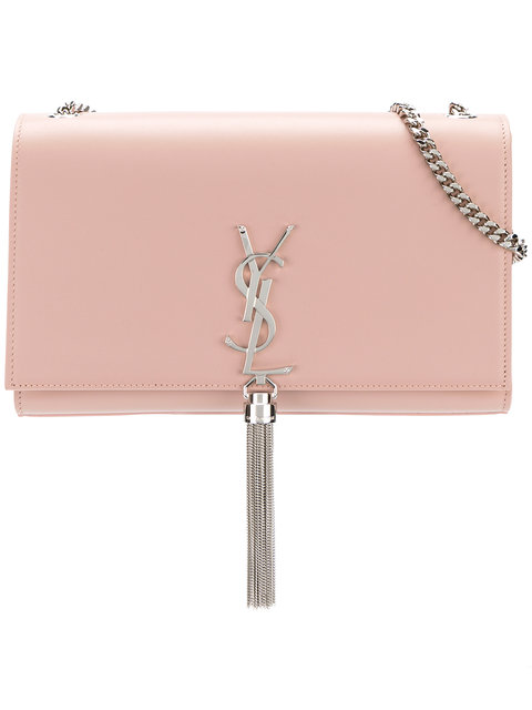 Saint Laurent Kate Medium With Tassel In Smooth Leather In 6920 Pale Pink |  ModeSens