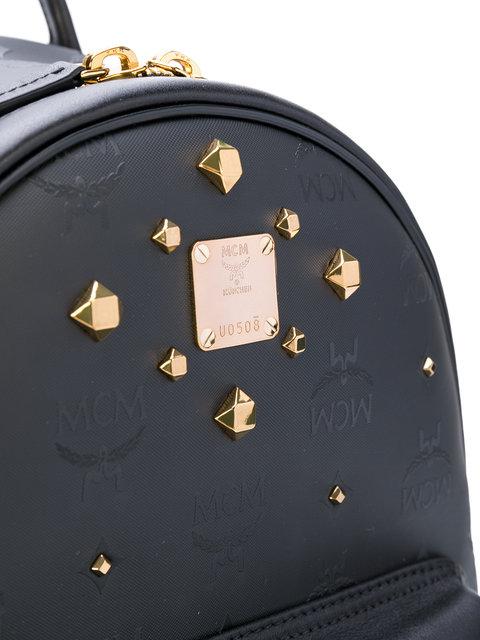 mcm studded backpack