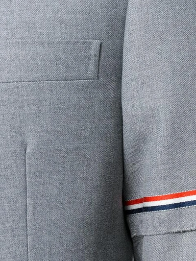 Shop Thom Browne - Tricolour Trim Two Button Blazer