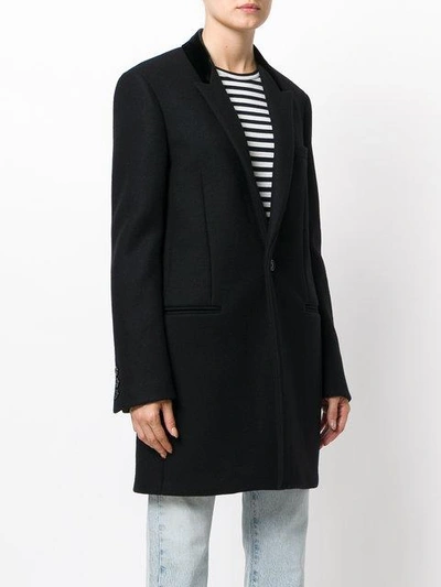 Shop Saint Laurent Classic Blazer Style Coat In Black