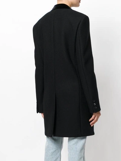 Shop Saint Laurent Classic Blazer Style Coat In Black