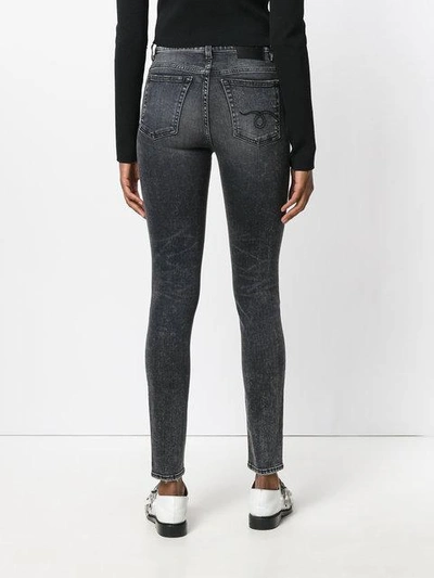 Shop R13 High Rise Skinny Jeans In Grey