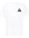 Palm Angels White Palm Icon T-shirt In White/black