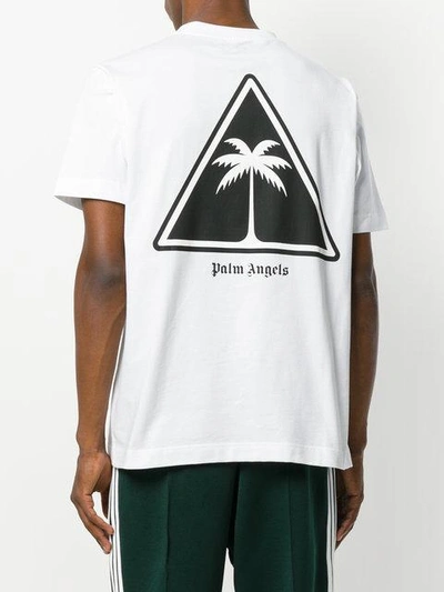 Shop Palm Angels Logo Print T-shirt