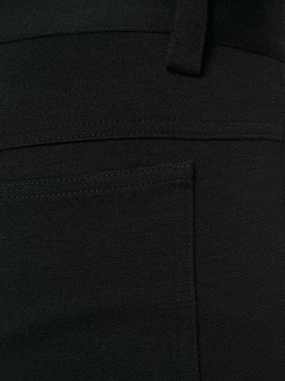 Shop Maison Margiela High Rise Flared Trousers In Black