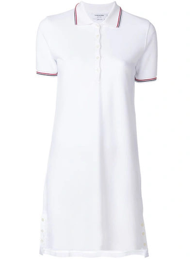 オールインワン・サロペット Thom Browne Pique Cotton Polo Dress Thom Browne A-line Cotton Piqué Polo Dress, White | ModeSens