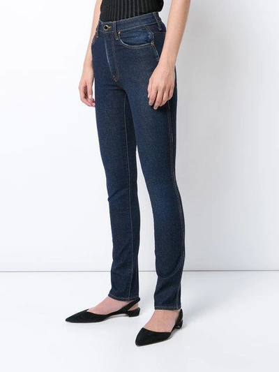 Shop Khaite High-rise Super Skinny Jeans In Blue