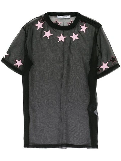 Shop Givenchy Star Mesh T-shirt