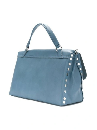 Shop Zanellato Medium Original Tote Bag - Blue