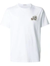 Moncler Cotton Crewneck Logo T-shirt In White