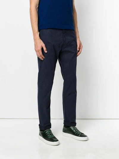 Shop Kenzo Tailored Trousers - Blue
