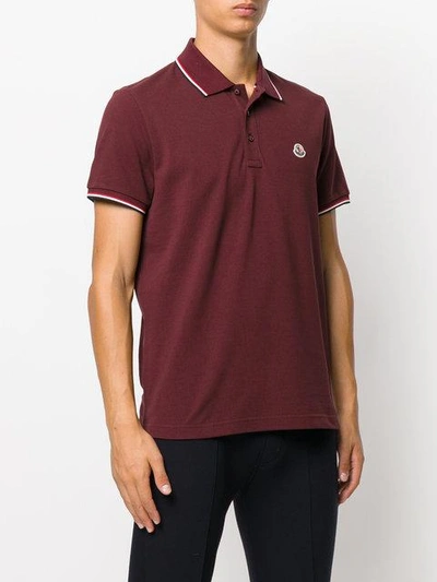 Shop Moncler Basic Polo Shirt