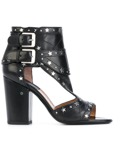 Laurence Dacade Rush Star-studded Leather Sandal, Black