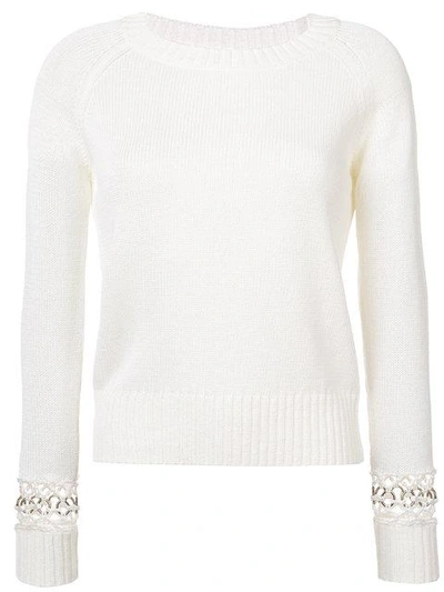 Shop A.l.c Perforated Sleeves Knitted Top