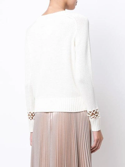 Shop A.l.c Perforated Sleeves Knitted Top