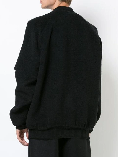 Shop Rick Owens Cashmere Classic Bomber Jacket In Black