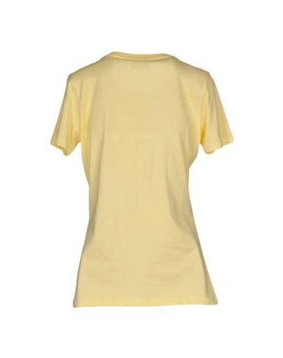 Shop Wesc T-shirt In Light Yellow